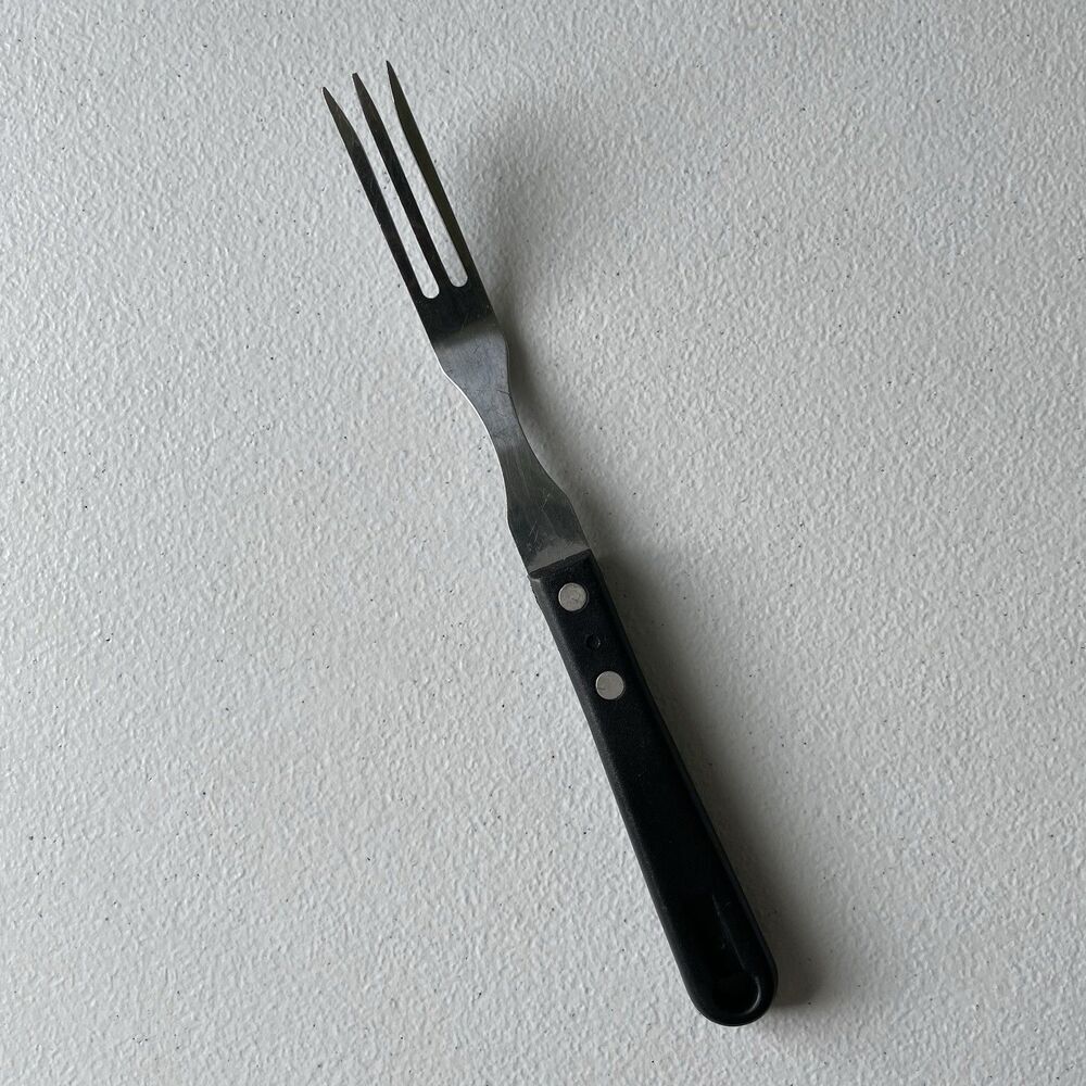 Good Cook Taiwan 3 Tine Granny Fork Stainless Steel Black Handle Kitchen Utensil